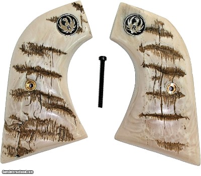 Ruger Early Single Six Repro Ram Horn Grips With Medallions