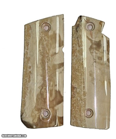 Colt Government Model .380 or Colt Mustang Plus II Fossilized Walrus Ivory Grips