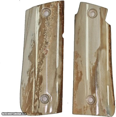 Colt Government Model .380 or Colt Mustang Plus II Fossilized Walrus Ivory Grips