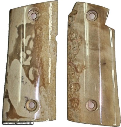 Colt Mustang or Colt Pocketlite Real Fossilized Walrus Ivory Grips