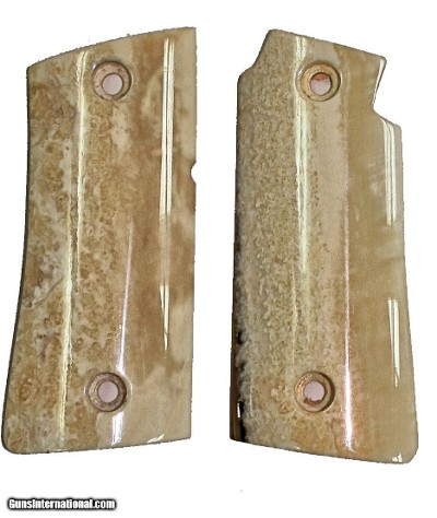 Colt Mustang or Colt Pocketlite Real Fossilized Walrus Ivory Grips