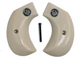 Ruger Birdshead Ivory-Like Grips With Medallions - 1 of 5