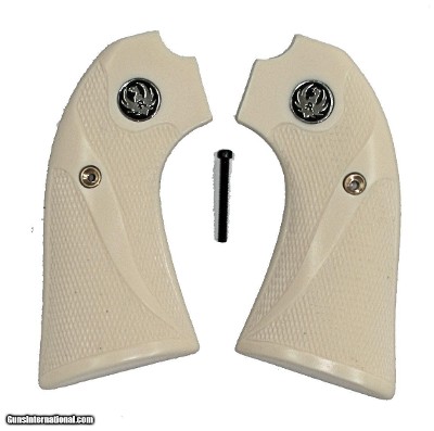 Ruger Bisley Grips, Checkered With Medallions