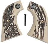 Ruger Vaquero XR3-Red Stag-Like Grips With Medallions - 1 of 1
