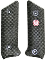 Ruger Standard Model .22 Auto Checkered Grips, Medallion in Left Grip