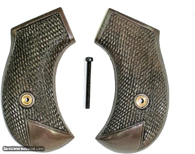 Colt 1877 Lightning Revolver Royalwood Grips, Full Checkered