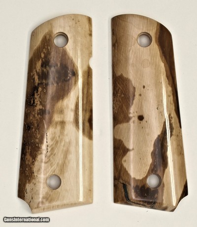 Colt 1911 Officers Model Siberian Mammoth Ivory Grips, Compact Size