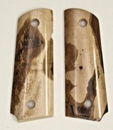Colt 1911 Officers Model Siberian Mammoth Ivory Grips, Compact Size - 1 of 1