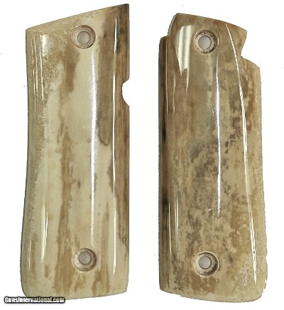 Colt Government Model .380 or Colt Mustang Plus II Fossilized Walrus Ivory Grips