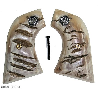 Ruger New Vaquero 2005 & 50th Anniv. Blackhawk .357 Repro Ram Horn Grips