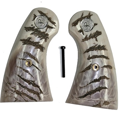 Colt 1917 New Service or 1909 Revolver Repro Ram Horn Grips