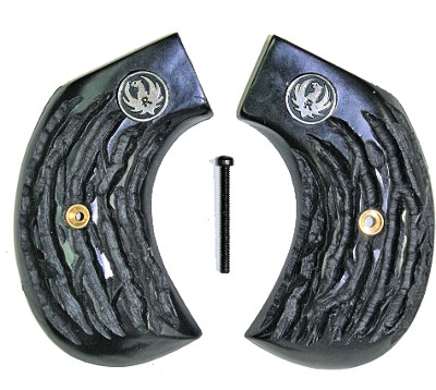 Ruger Birdshead Imitation Jigged Buffalo Horn Grips With Medallions