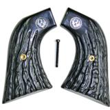 Ruger Super Blackhawk Imitation Jigged Buffalo Horn Grips With Medallions - 1 of 1