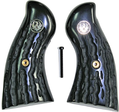 Ruger Redhawk Revolver Imitation Jigged Buffalo Horn Grips With Medallions