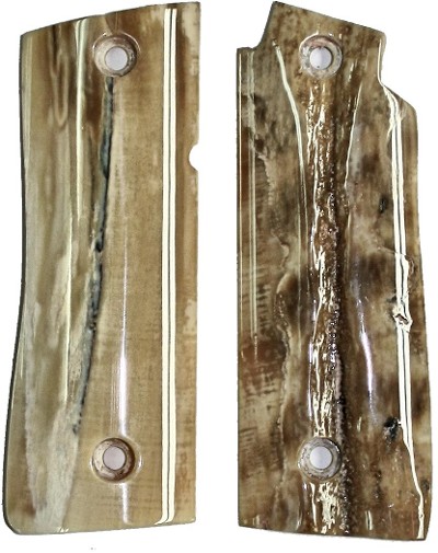 Colt Government Model .380 or Colt Mustang Plus II Fossilized Walrus Ivory Grips