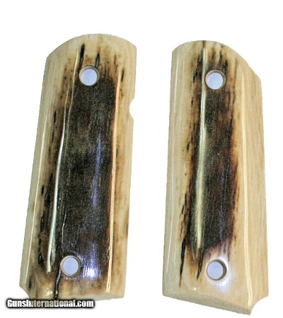 Colt 1911 Officers Model Alaskan Mammoth Ivory Grips