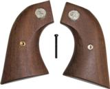 Colt SAA Walnut Grips, Oversize, 2 Piece, With Medallions