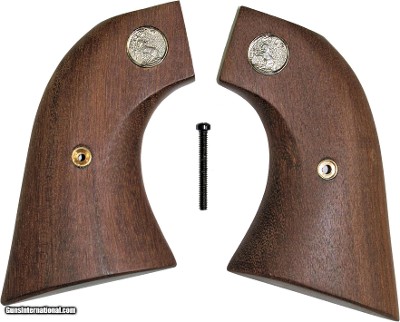 Colt SAA Walnut Grips, Oversize, 2 Piece, With Medallions