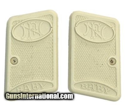 FN .25 BABY Ivory-Like Checkered Grips