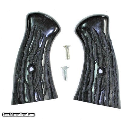 H & R New Model Revolver Imitation Jig Buffalo Horn Grips, 4