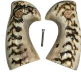 Colt Python I Frame Real Ram Horn Target Grips With Medallions - 1 of 1