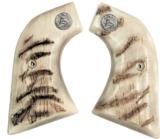 Colt SAA Real Ram Horn Grips, 3rd Gen, With Medallions - 1 of 1