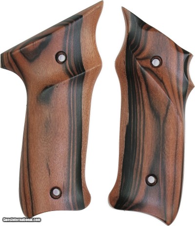 Ruger MKII .22 Auto Tigerwood Grips, Smooth