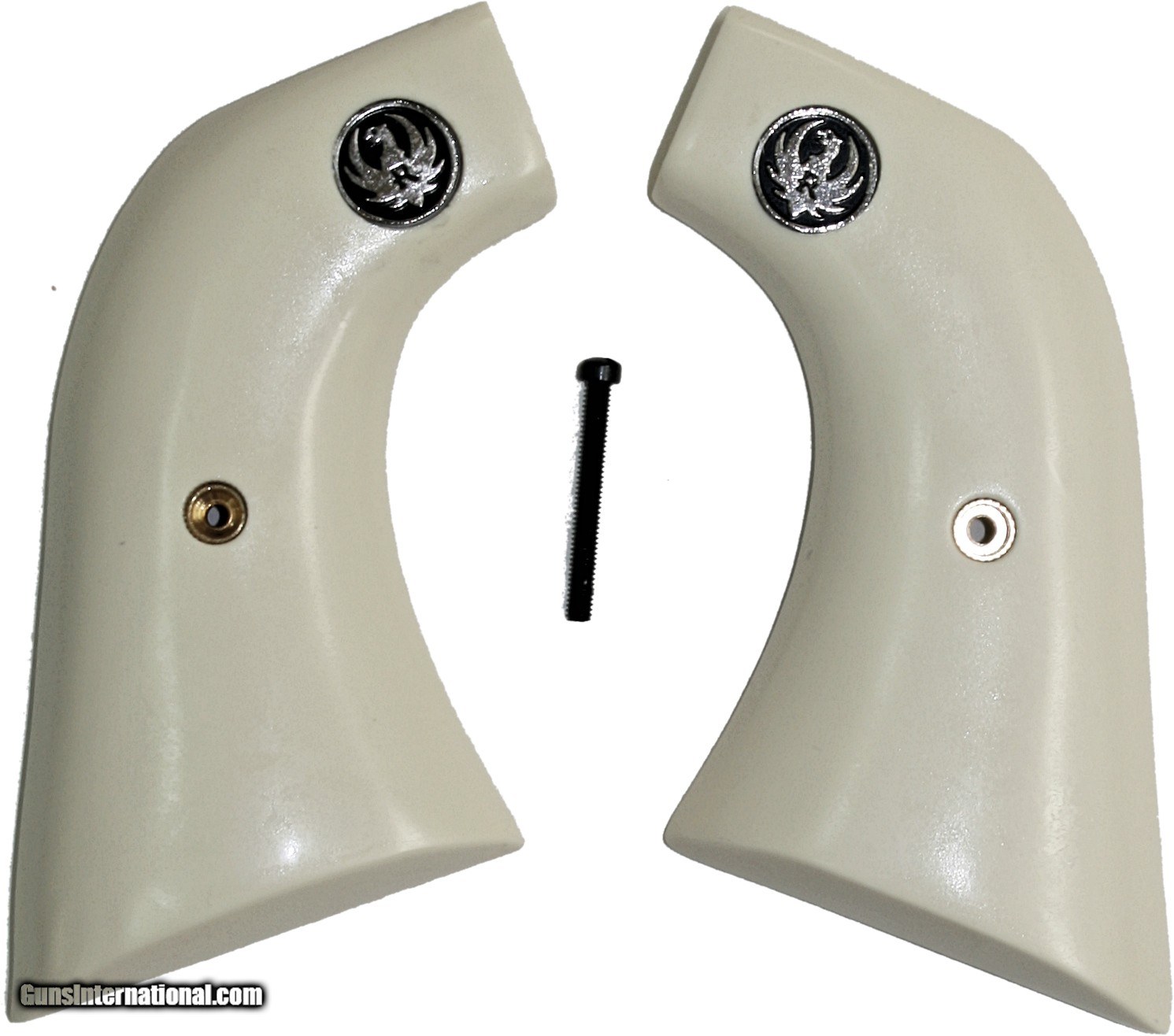 Ruger Super Blackhawk Ivory-Like Grips, Smooth With Medallions for sale