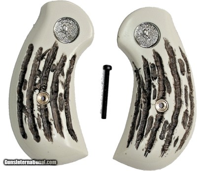 Colt 1878 Frontier DA Imitation Jigged Bone Grips With Medallions