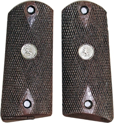Colt Model 1905 Auto Royalwood Checkered Grips With Medallions