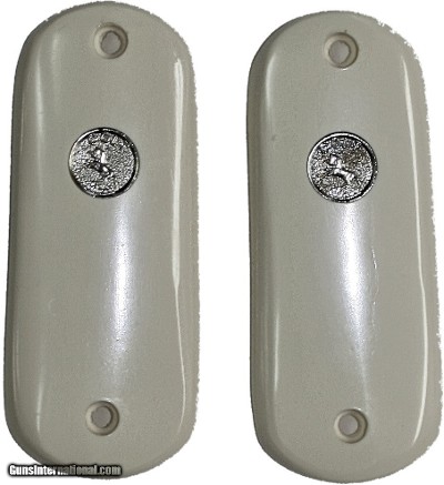 Colt 1902 Hammer Auto Ivory-Like Grips With Medallions