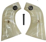 Ruger Super Blackhawk Pearl Premium Grips With Medallions - 1 of 1