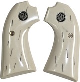 Ruger Bisley Ivory-Like "Barked" Grips With Medallions - 1 of 1