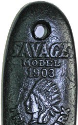 Savage Model 1903 Slide Action Rifle Butt Plate - 1 of 1