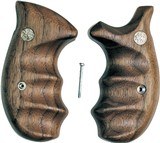 Smith & Wesson K & L Frame Smooth Walnut Combat Grips, Round Butt