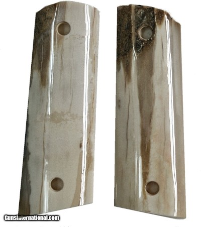 Colt 1911 Real Fossilized Walrus Ivory Grips