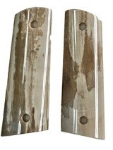 Colt 1911 Real Fossilized Walrus Ivory Grips - 1 of 2