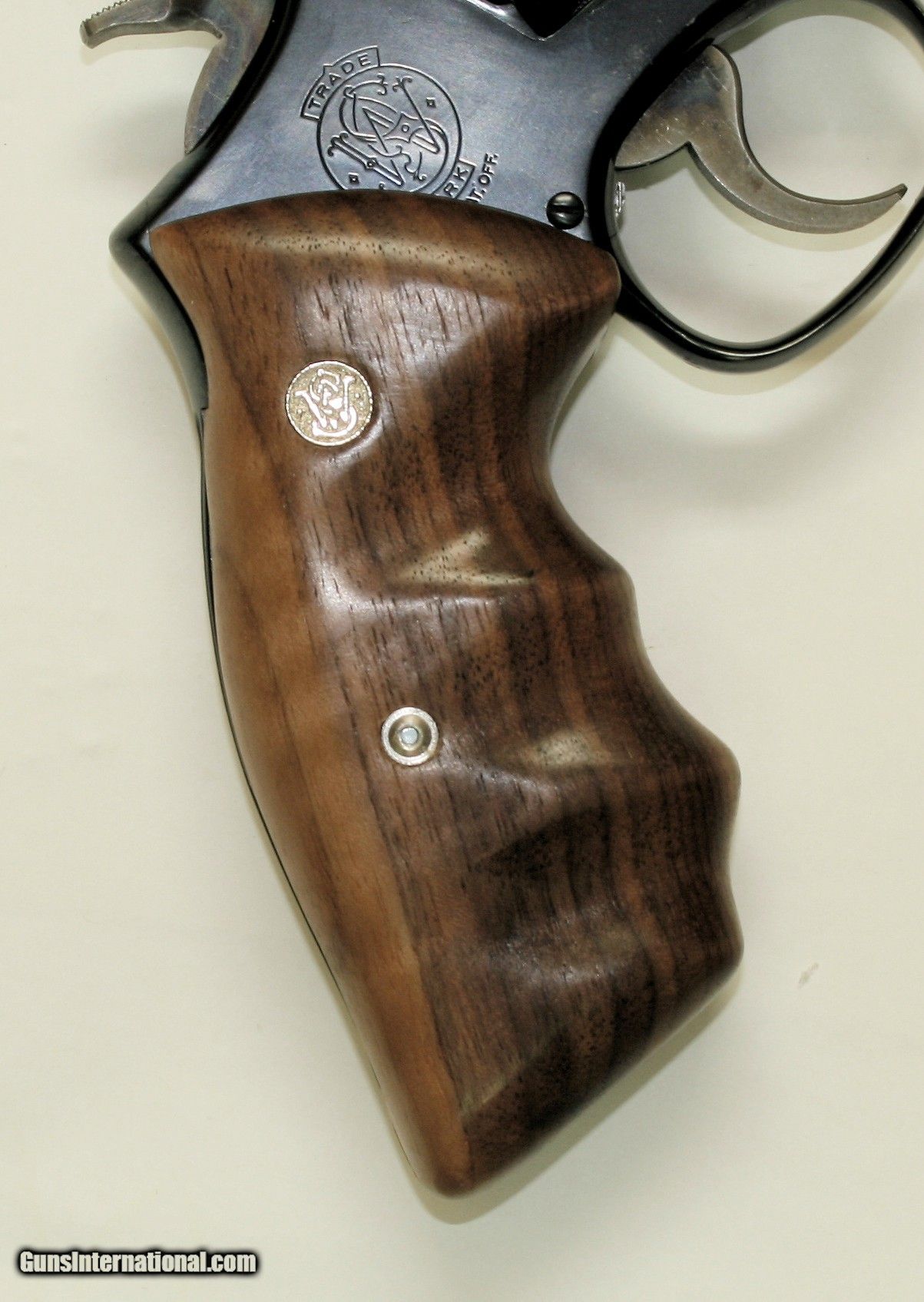 Smith & Wesson K & L Frame Smooth Walnut Combat Grips, Square Butt ...
