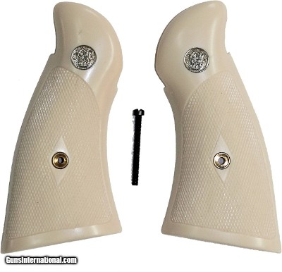 Smith & Wesson N Frame Ivory-Like Grips, Checkered
