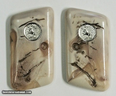 Colt .25 Auto Reproduction Ram Horn Grips With Medallions