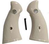 Smith & Wesson K & L Frame Ivory-Like Grips, Checkered, Square Butt