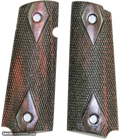 Colt 1911 Rosewood Checkered Grips - Special Sale