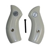 Smith & Wesson J Frame Ivory-Like Grips, Round Butt With Medallions - 1 of 1