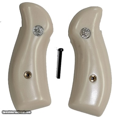Smith & Wesson N Frame Ivory-Like Grips, Round Butt With Medallions