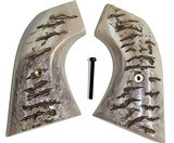 Heritage Rough Rider Large Bore SA Revolver Repro Ram Horn Grips