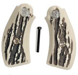 Smith & Wesson .38 Break Open Revolver Stag Like Grips With Medallions