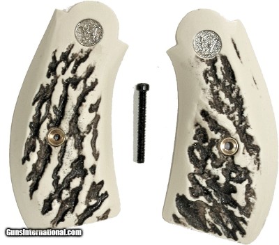 Smith & Wesson .44 DA Stag-Like Grips With Medallions