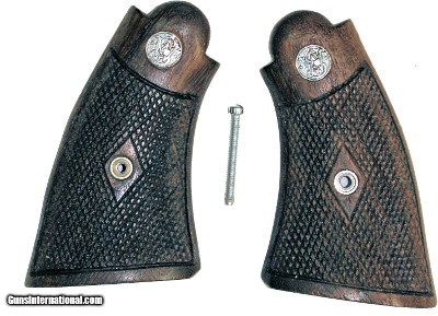 Smith & Wesson K Frame 1950's Style Walnut Grips With Medallions