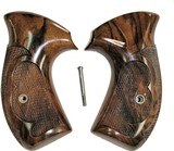 Original Vintage Smith & Wesson K Frame Walnut Roper Grips By Keith Brown, Round Butt - 1 of 2