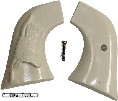 Ruger Wrangler Ivory-Like Grips With Steer